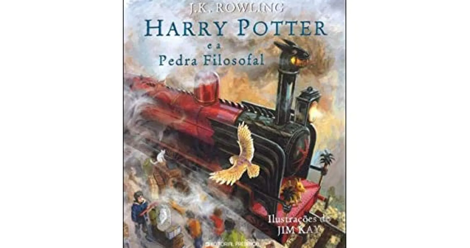 Editorial Presença Harry Potter e a Pedra Filosofal - Edição Ilustrada de J. K. Rowling Nº. 1^ Coleções Juvenis
