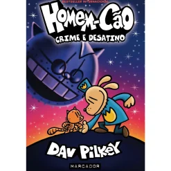 Marcador Homem-Cão: Crime e Desatino de Dav Pilkey^ Coleções Juvenis