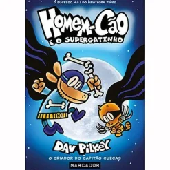 Marcador Homem-Cão N.º 4 - e o Supergatinho de Dav Pilkey^ Coleções Juvenis