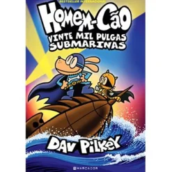 Marcador Homem-Cão N.º 11 - Vinte mil pulgas submarinas de Dav Pilkey^ Literatura Juvenil