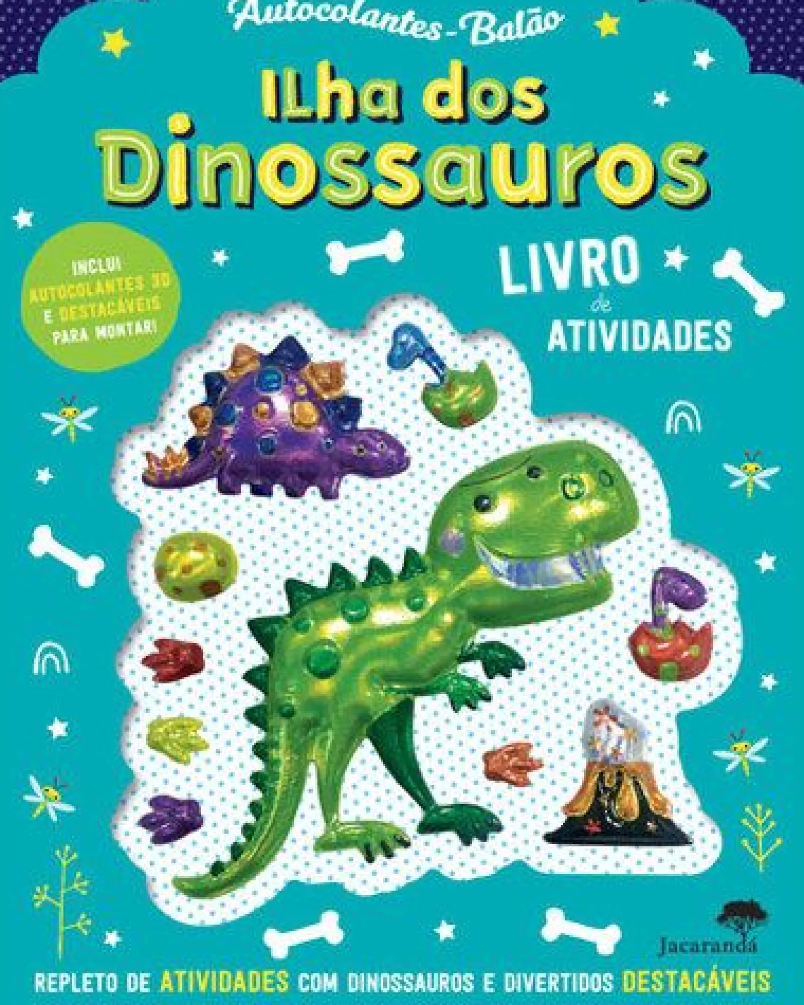 Jacarandá Ilha dos Dinossauros - Autocolantes-Balão^ Atividades