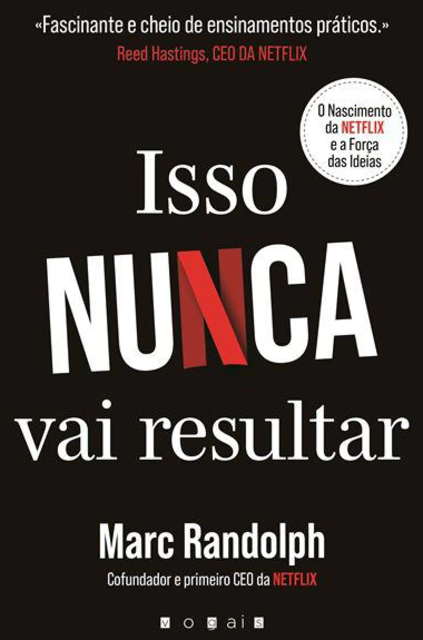 Vogais Isso Nunca Vai Resultar de Marc Randolph - O Nascimento da Netflix e a Força das Ideias^ Técnicos