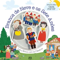 Asa Leio e Brinco com os Clássicos - Branca de Neve e os Sete Anões de Denise Holmberg^ Coleções Infantis