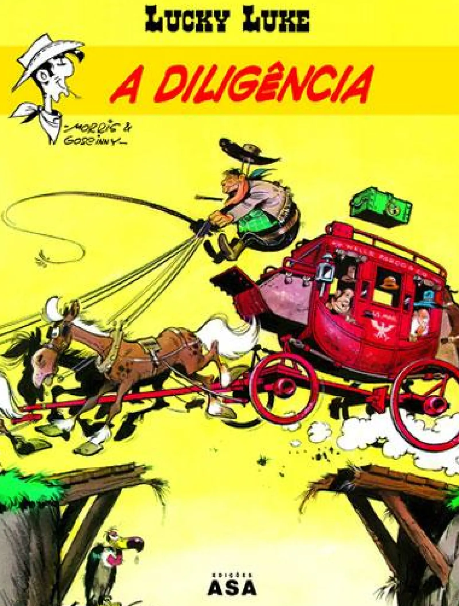 Asa Lucky Luke - A Diligência de René Goscinny e Morris^ Banda Desenhada E Novelas Gráficas