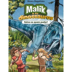 Porto Editora Malik e os Dinossauros - Salve-se Quem Puder! de Álvaro Magalhães - Livro 1^ Coleções Juvenis