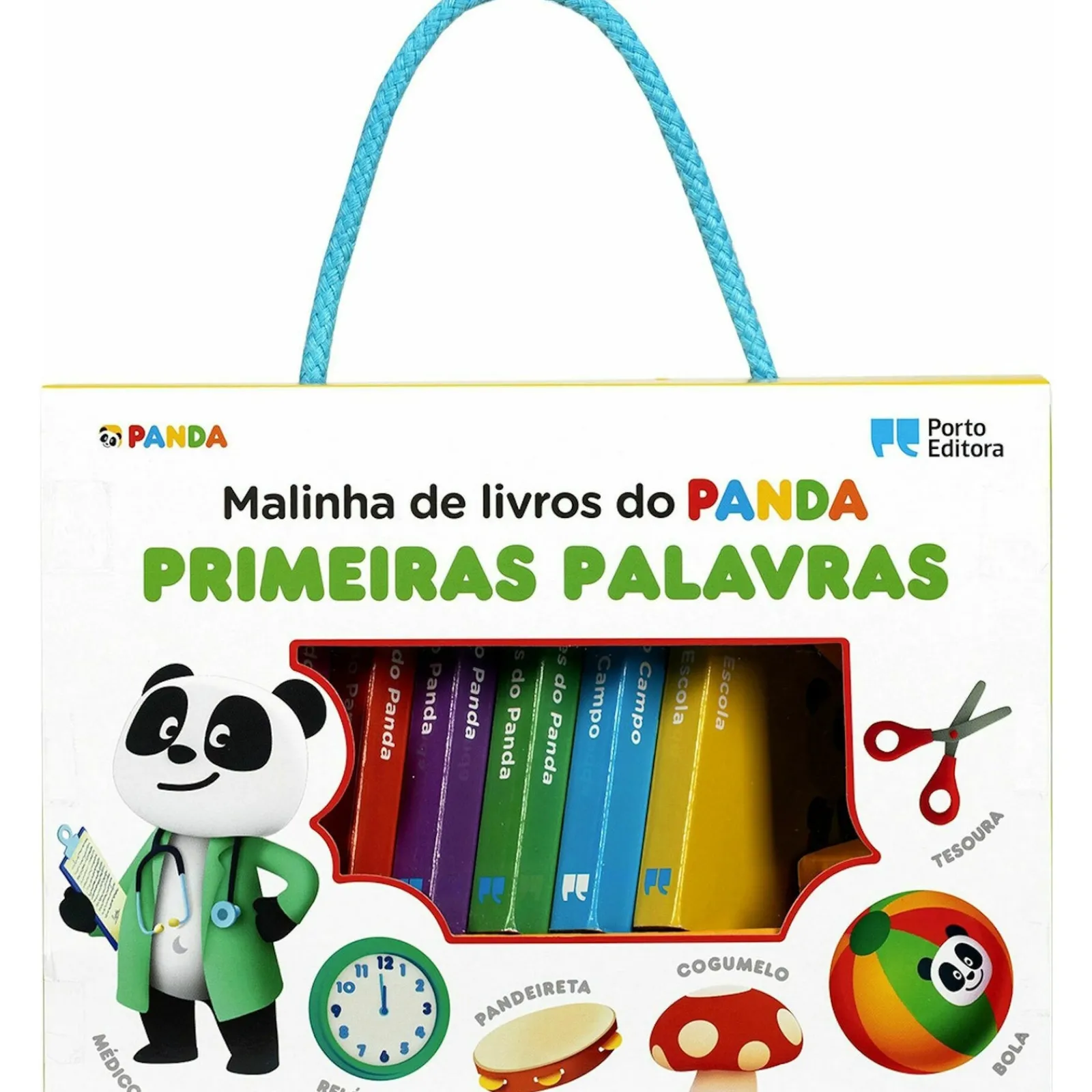 Porto Editora Malinha de Livros do Panda - Primeiras Palavras^ Bebé