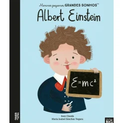 Nuvem De Letras Meninos Pequenos, Grandes Sonhos - Albert Einstein de Maria Isabel Sánchez Vegara^ Literatura Infantil