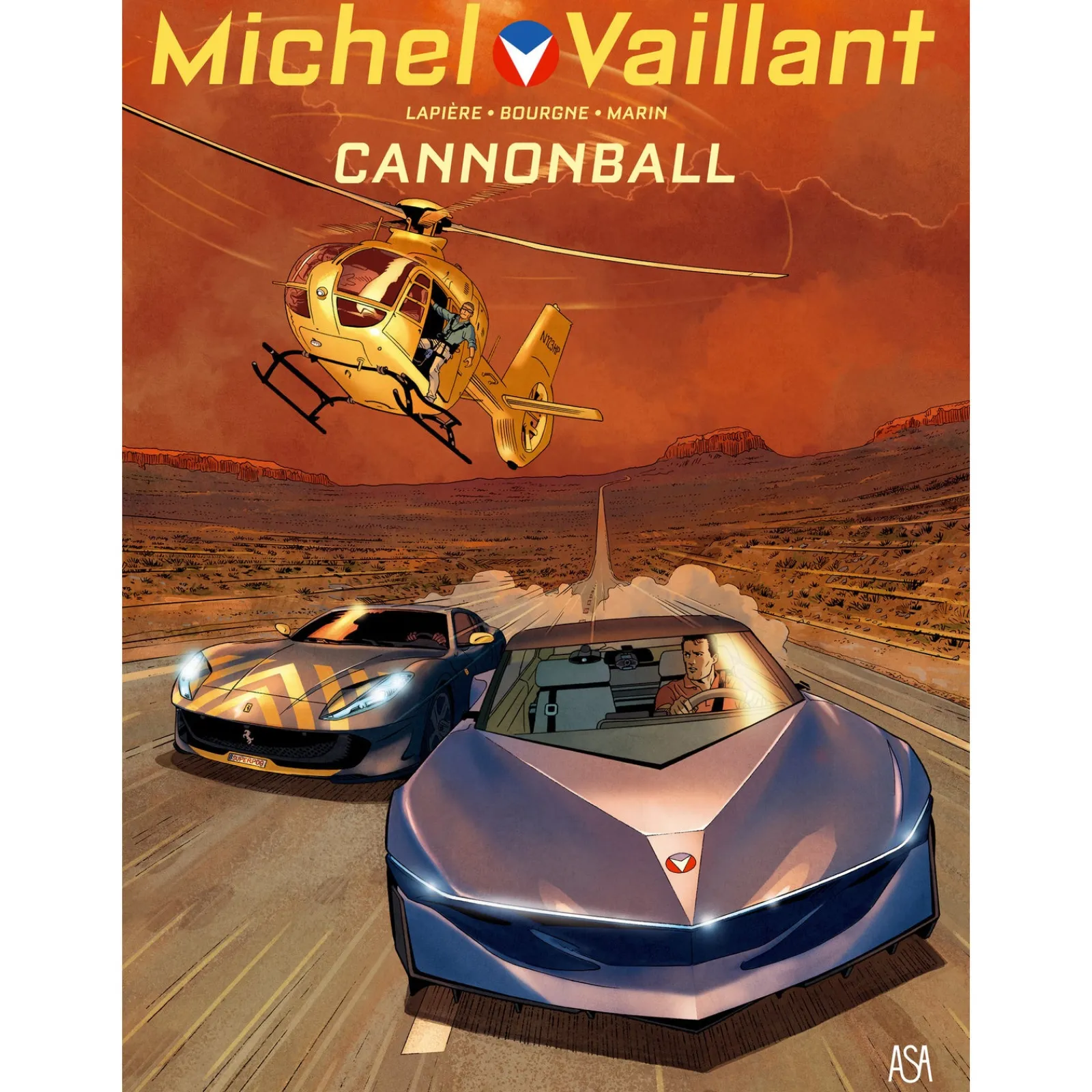 Asa Michel Vaillant Nº 11 - Cannonball de Denis Lapière, Marc Bourgne e Olivier Marin^ Banda Desenhada E Novelas Gráficas