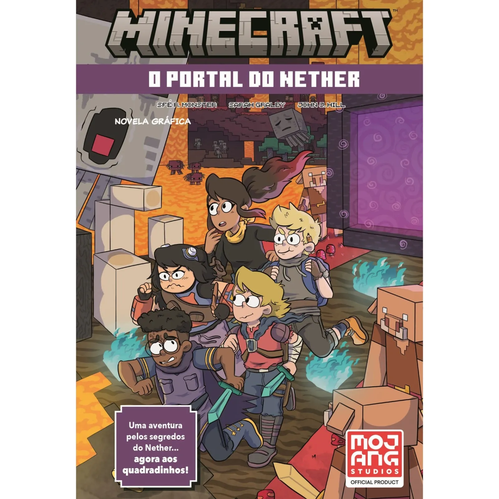 Booksmile Minecraft - o Portal do Nether de Sfe R. Monster^ Banda Desenhada E Novelas Gráficas