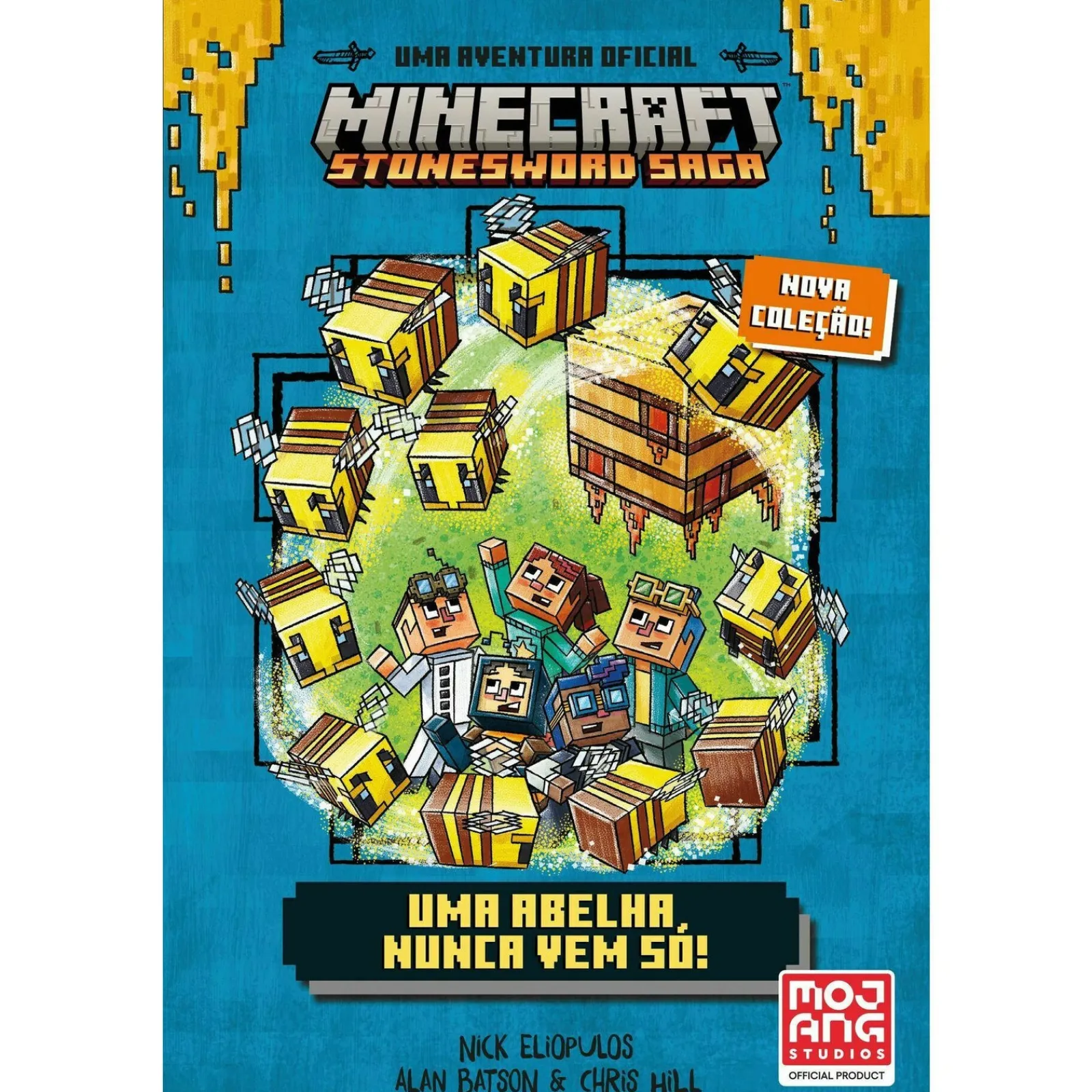 Booksmile Minecraft - uma Abelha Nunca Vem Só! de Nick Eliopulos^ Coleções Juvenis