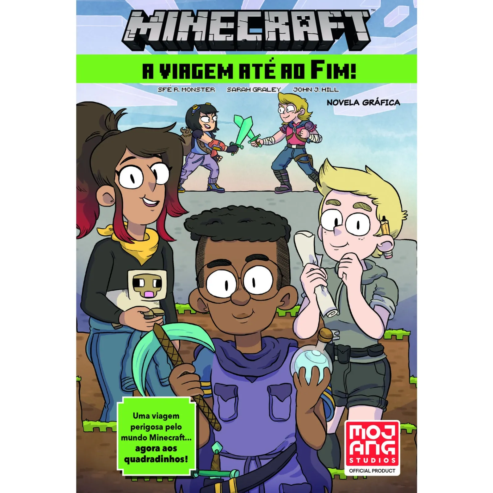 Booksmile Minecraft: A Viagem Até ao Fim! de Sfe R. Monster - Novela Gráfica^ Banda Desenhada E Novelas Gráficas