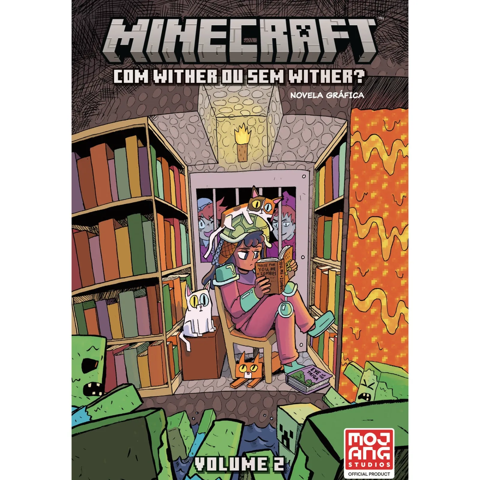 Booksmile Minecraft de Kristen Gudsnuk - Com Wither ou sem Wither?: Volume 2^ Banda Desenhada E Novelas Gráficas