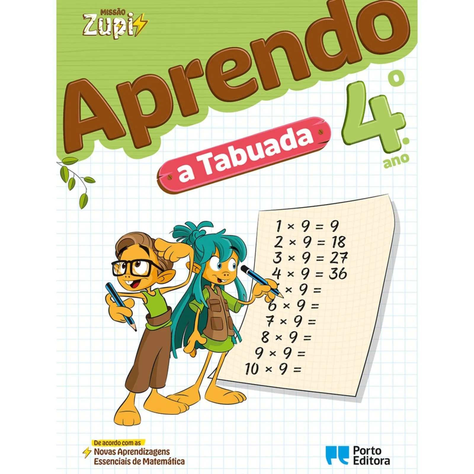 Porto Editora Missão Zupi - Aprendo A Tabuada - 4.º Ano^ 1º Ciclo