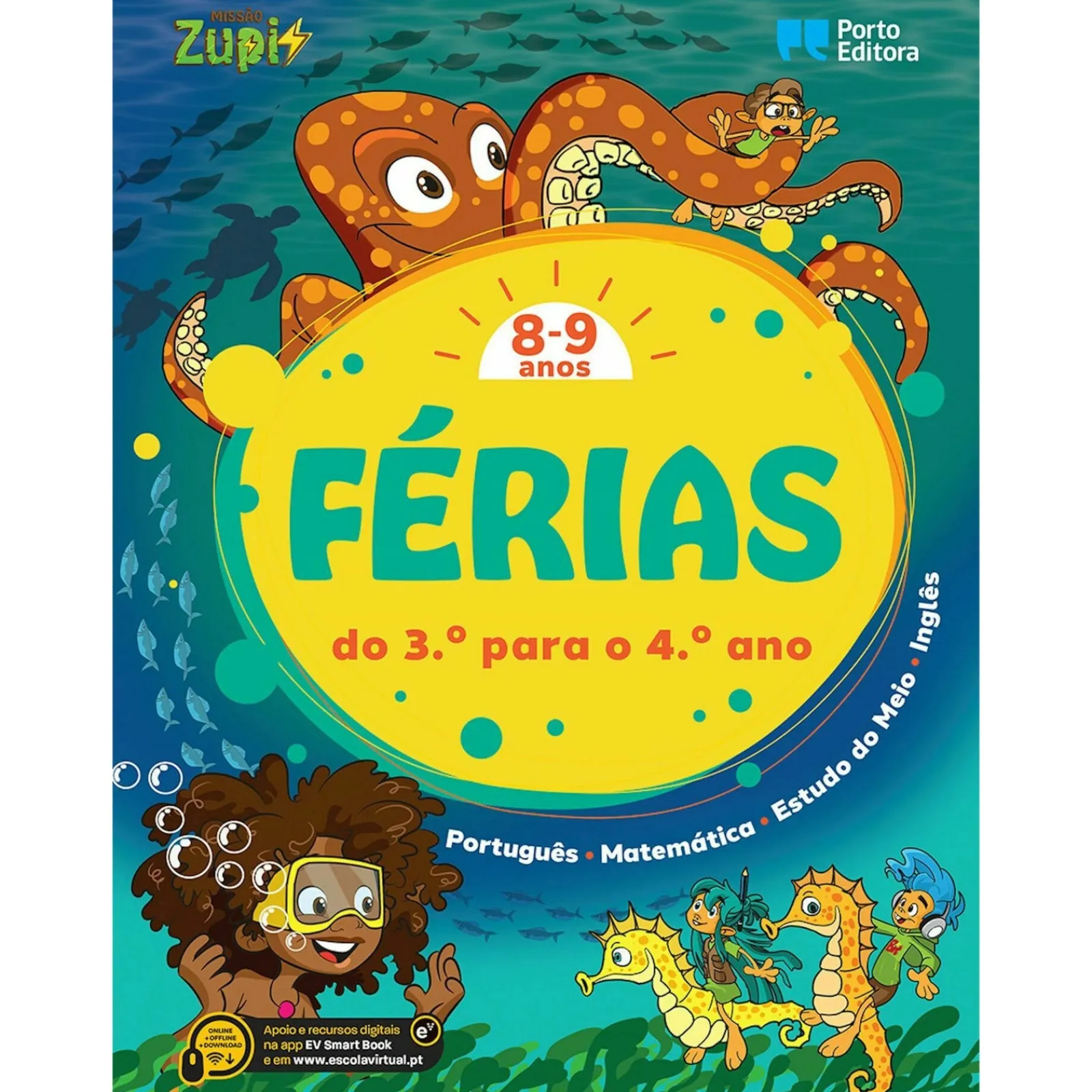 Note! Online Missão Zupi Férias - 8-9 Anos - Português, Matemática, Estudo do Meio e Inglês (do 3.º para o 4.º Ano)^ 1º Ciclo