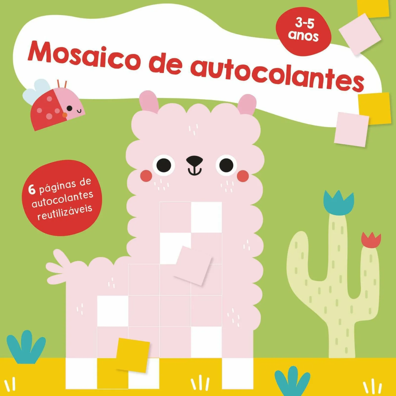 Yoyo Books Mosaico de Autocolantes - Lama 3-5 Anos de Yoyo Studios^ Atividades
