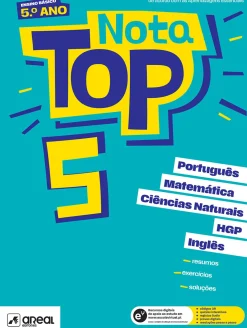 Areal Nota Top 5 - 5.º Ano - Matemática, Português, Ciências Naturais, História e Geografia de Portugal e Inglês^ 2º Ciclo