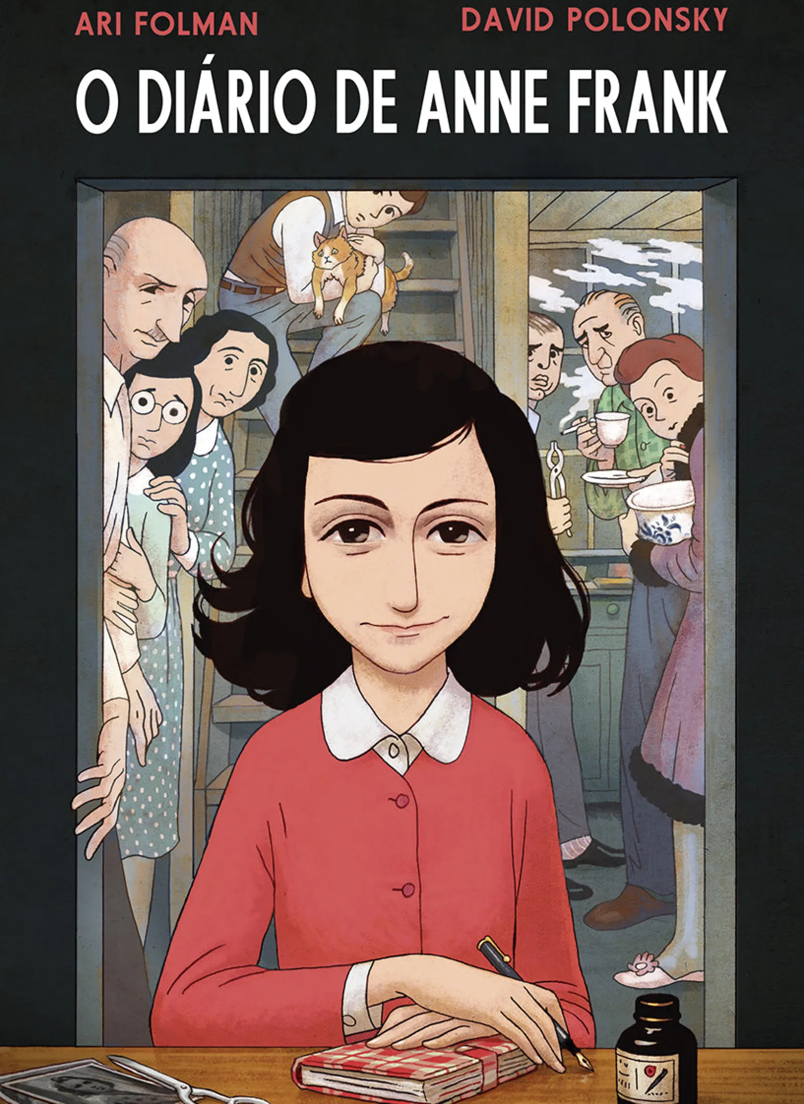 Porto Editora O Diário de Anne Frank - Diário Gráfico de Ari Folman, David Polonsky e Anne Frank^ Banda Desenhada E Novelas Gráficas