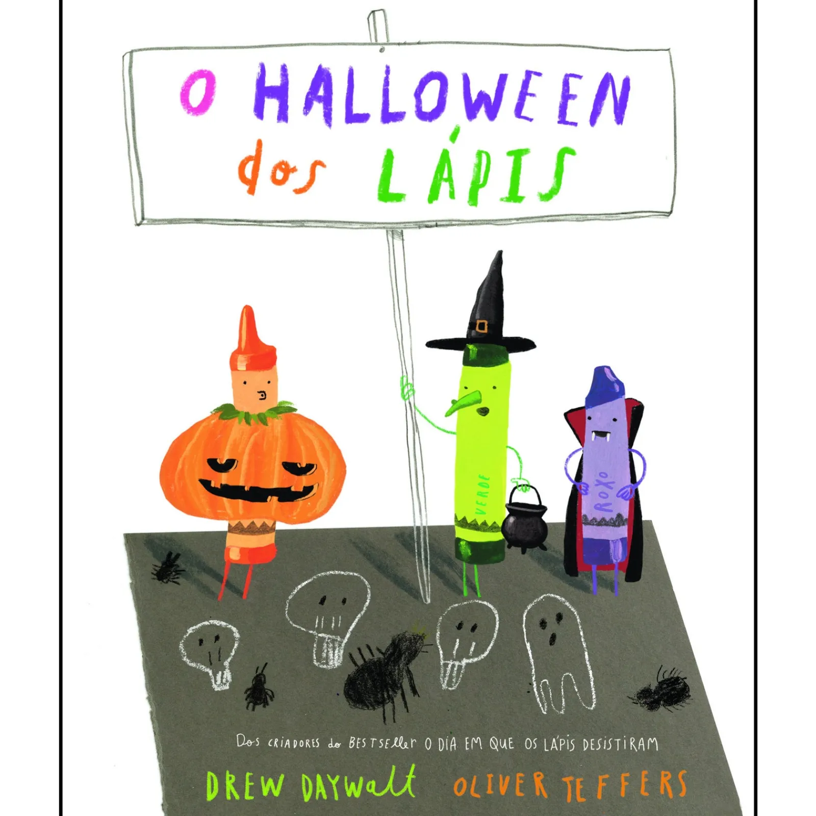 Nuvem De Letras O Halloween dos Lápis de Drew Daywalt^ Literatura Infantil