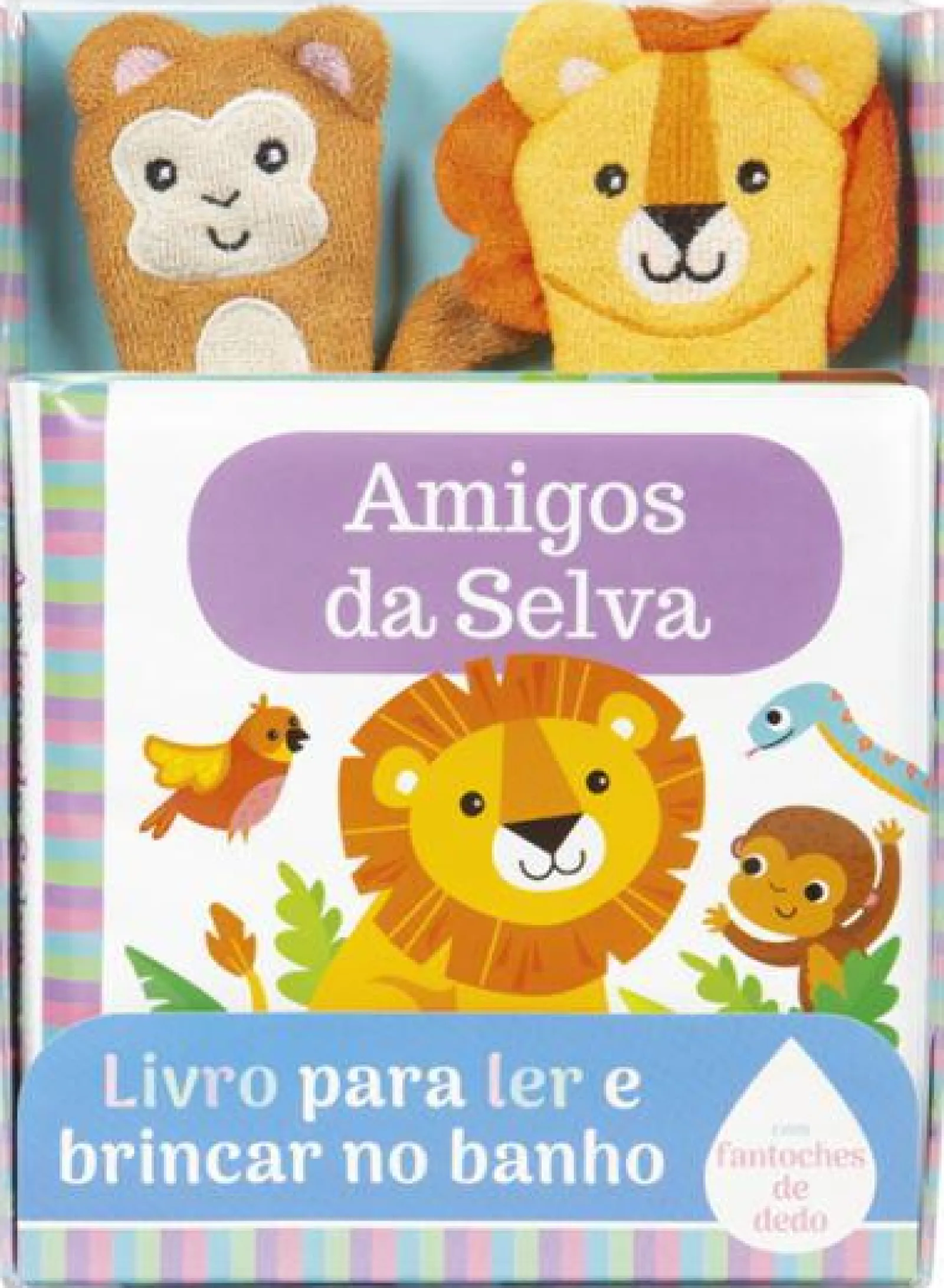 Porto Editora O Meu Bebé: Amigos da Selva - Livro de Banho com Fantoches de Dedo^ Bebé