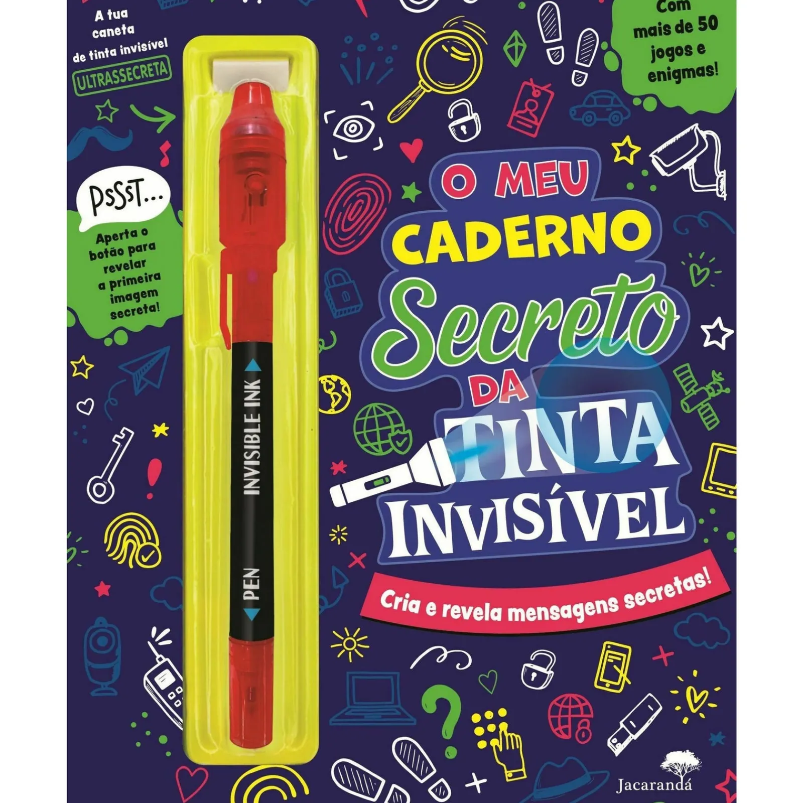 Jacaranda O Meu Caderno Secreto da Tinta Invisivel de TINTA INVISIVEL^ Atividades