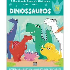 Booksmile O Meu Grande Bloco de Atividades - Dinossauros de Toni Stemp^ Atividades