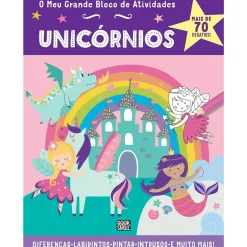 Booksmile O Meu Grande Bloco de Atividades - Unicórnios de Amanda Lott^ Atividades