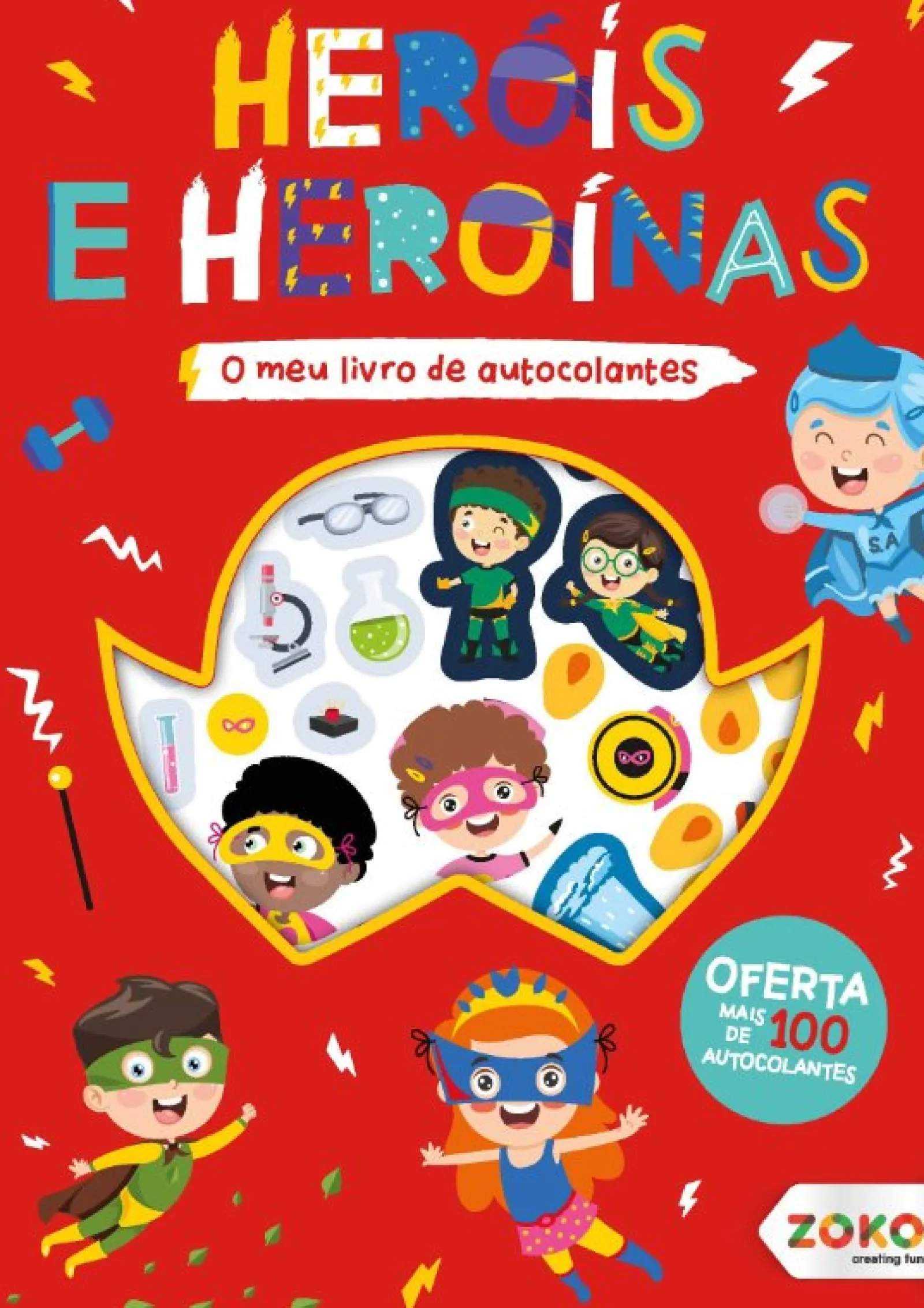 Zero A Oito O Meu Livro Autocolantes - Heróis e Heroínas^ Atividades