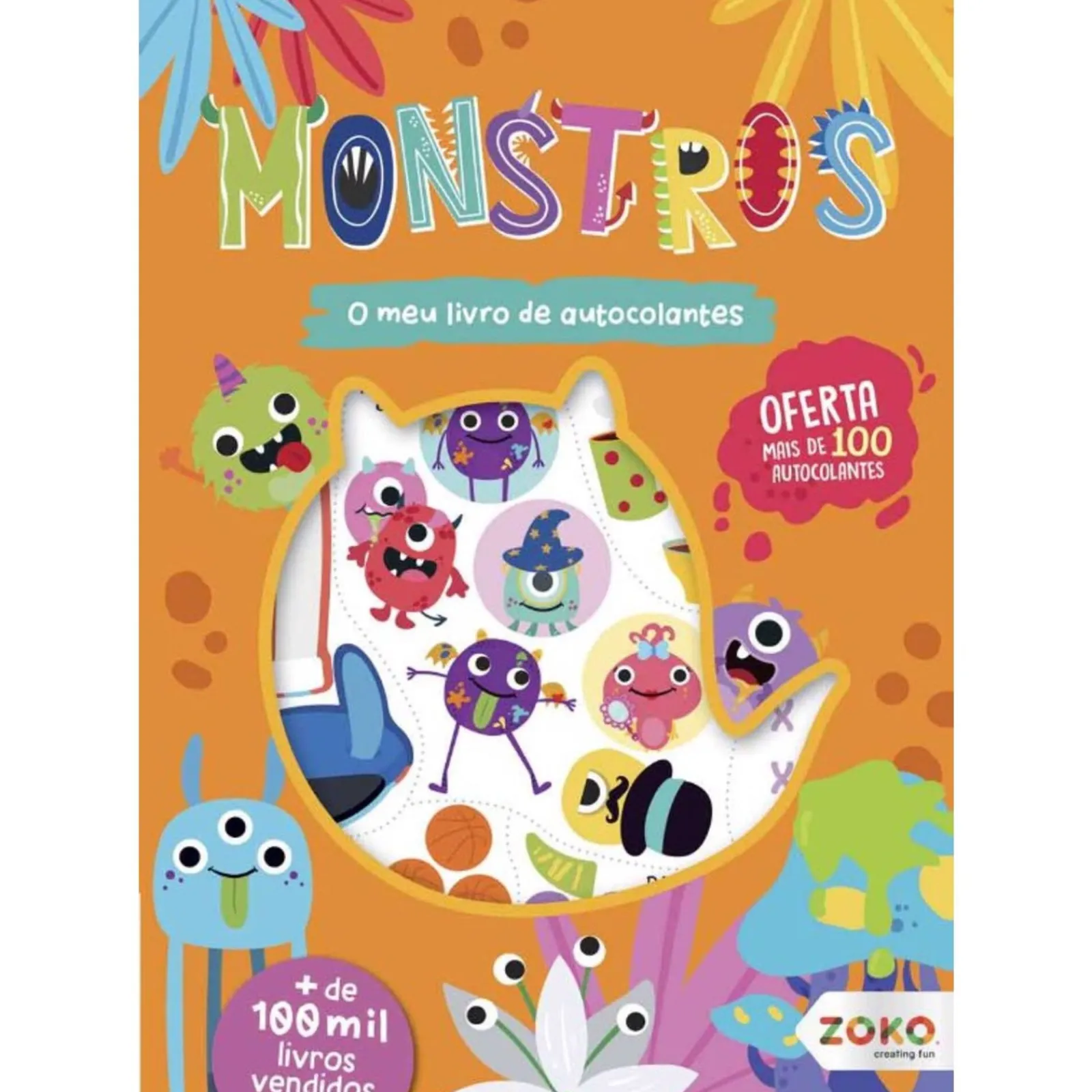 Zoko O Meu Livro de Autocolantes - os Monstros^ Atividades