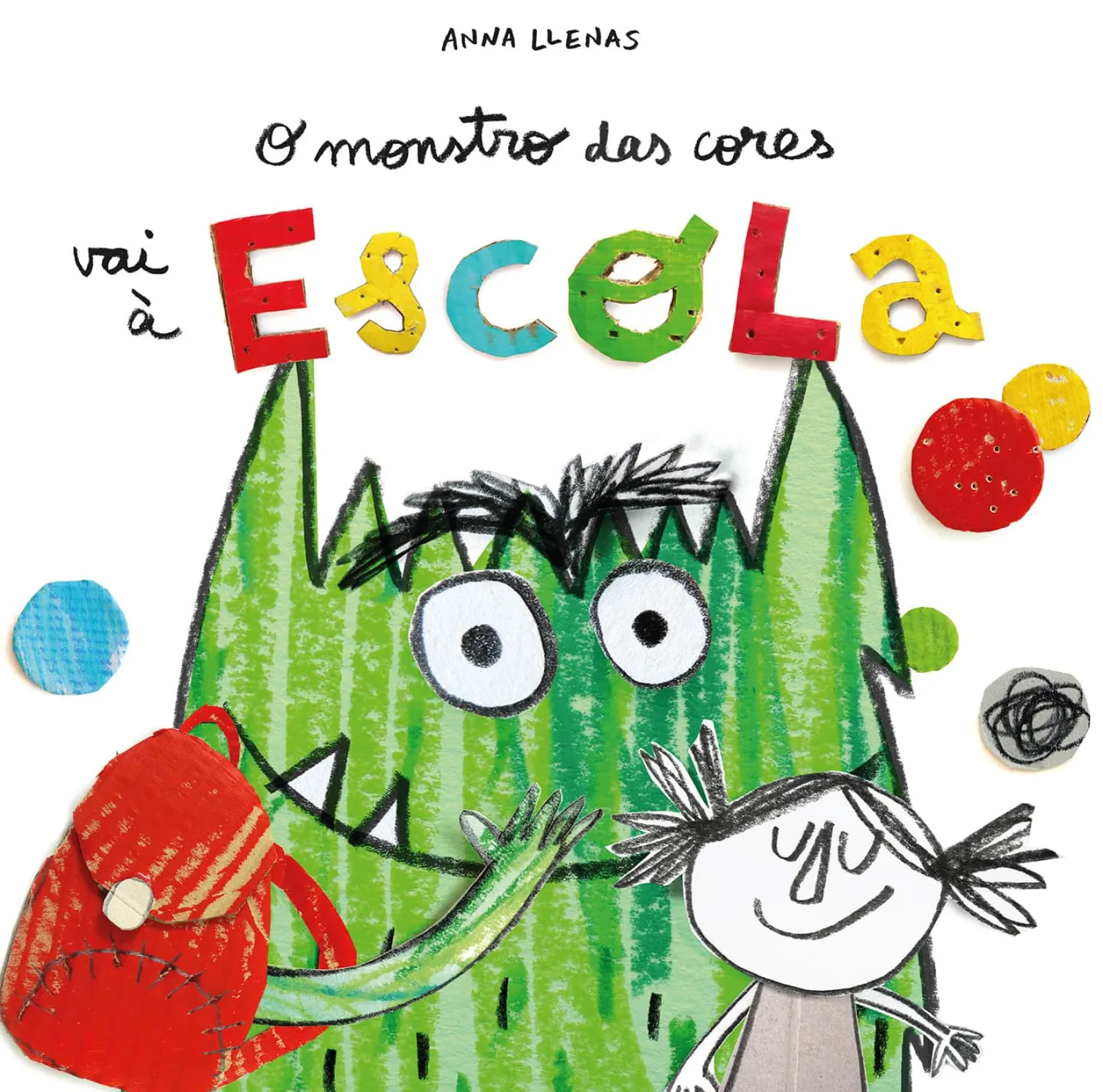Nuvem De Letras O Monstro das Cores Vai à Escola de Anna Llenas^ Literatura Infantil