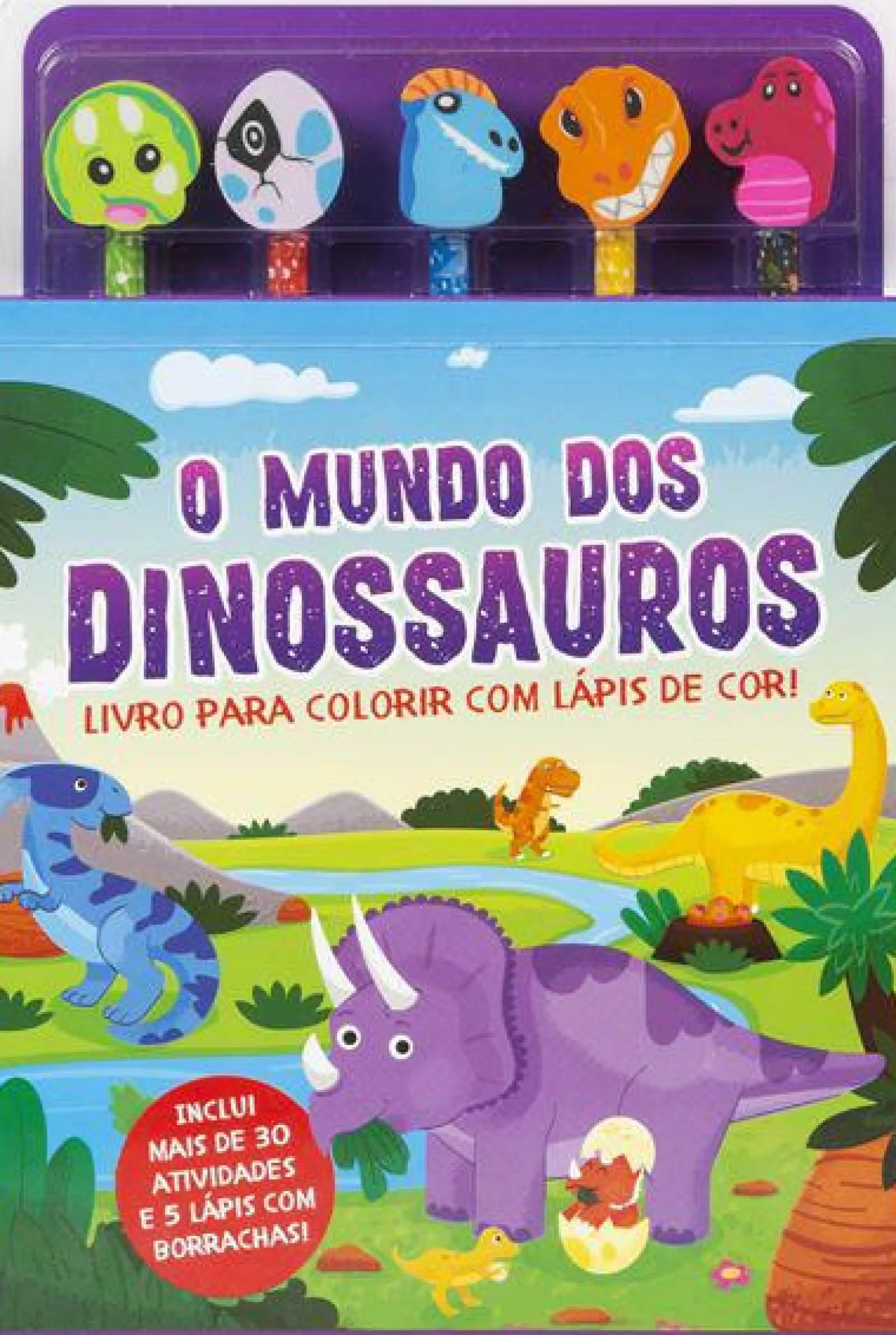 Porto Editora O Mundo dos Dinossauros - Livro para Colorir com Lápis de Cor!^ Atividades
