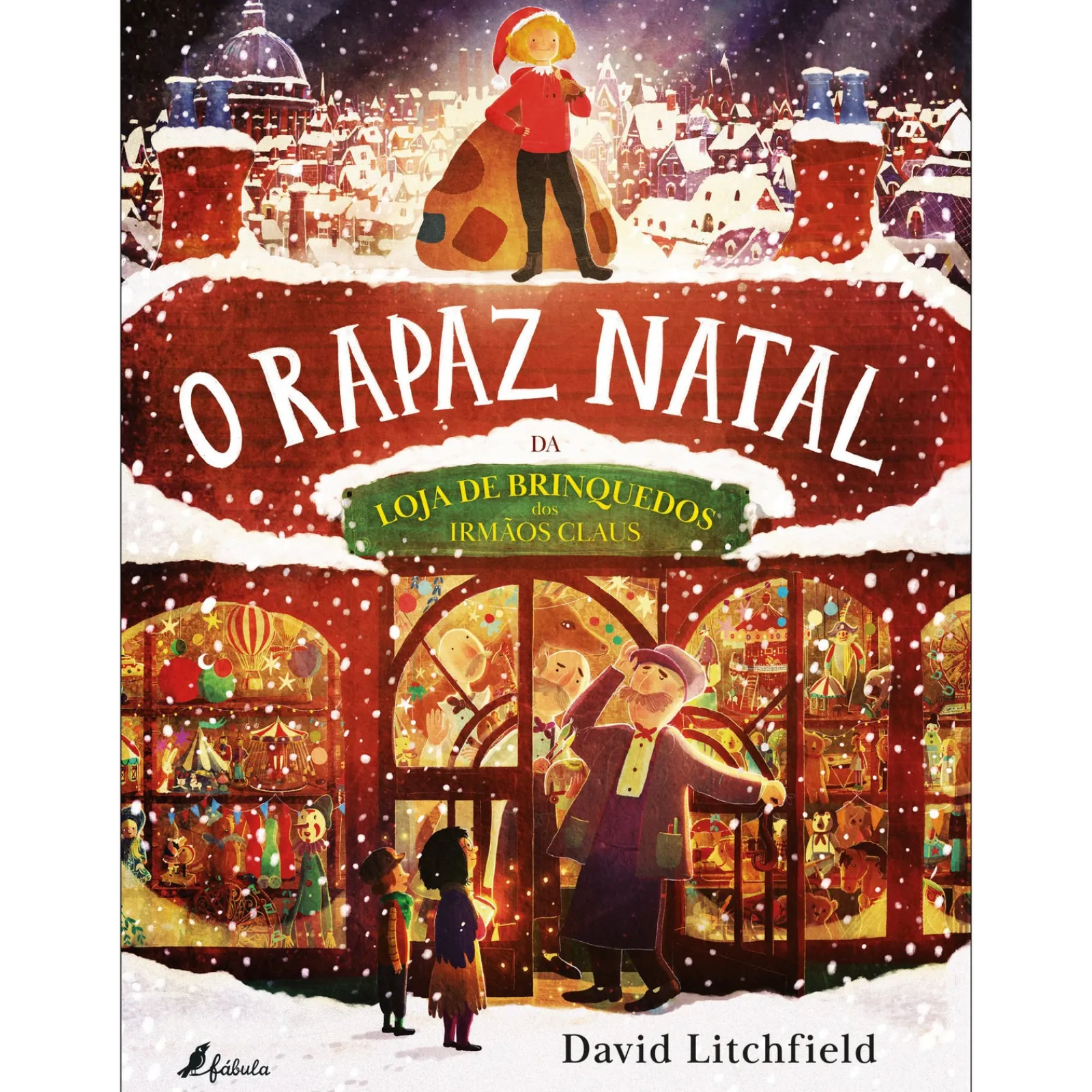 Fábula O Rapaz Natal da Loja de Brinquedos dos Irmãos Claus de David Litchfield^ Literatura Infantil