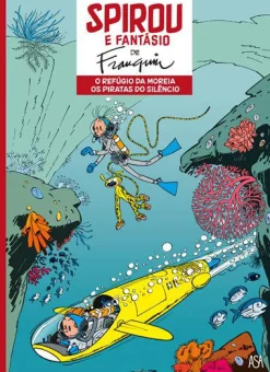 Edições Asa O Refúgio da Moreia | os Piratas do Silêncio de André Franquin - Spirou e Fantásio N.º 4^ Banda Desenhada E Novelas Gráficas