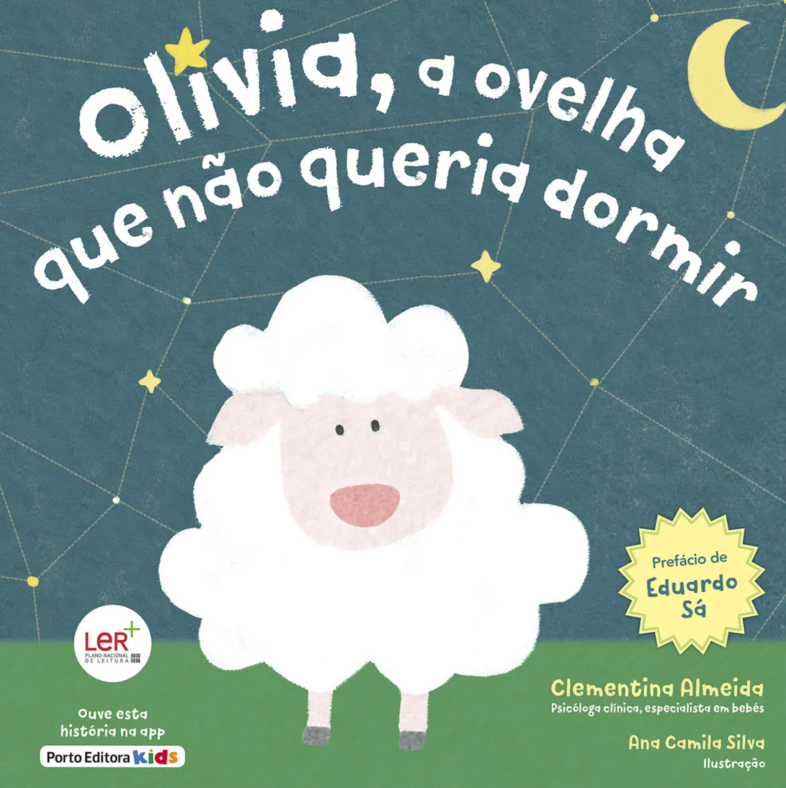 Porto Editora Olívia, a Ovelha que Não Queria Dormir de Clementina Almeida^ Literatura Infantil