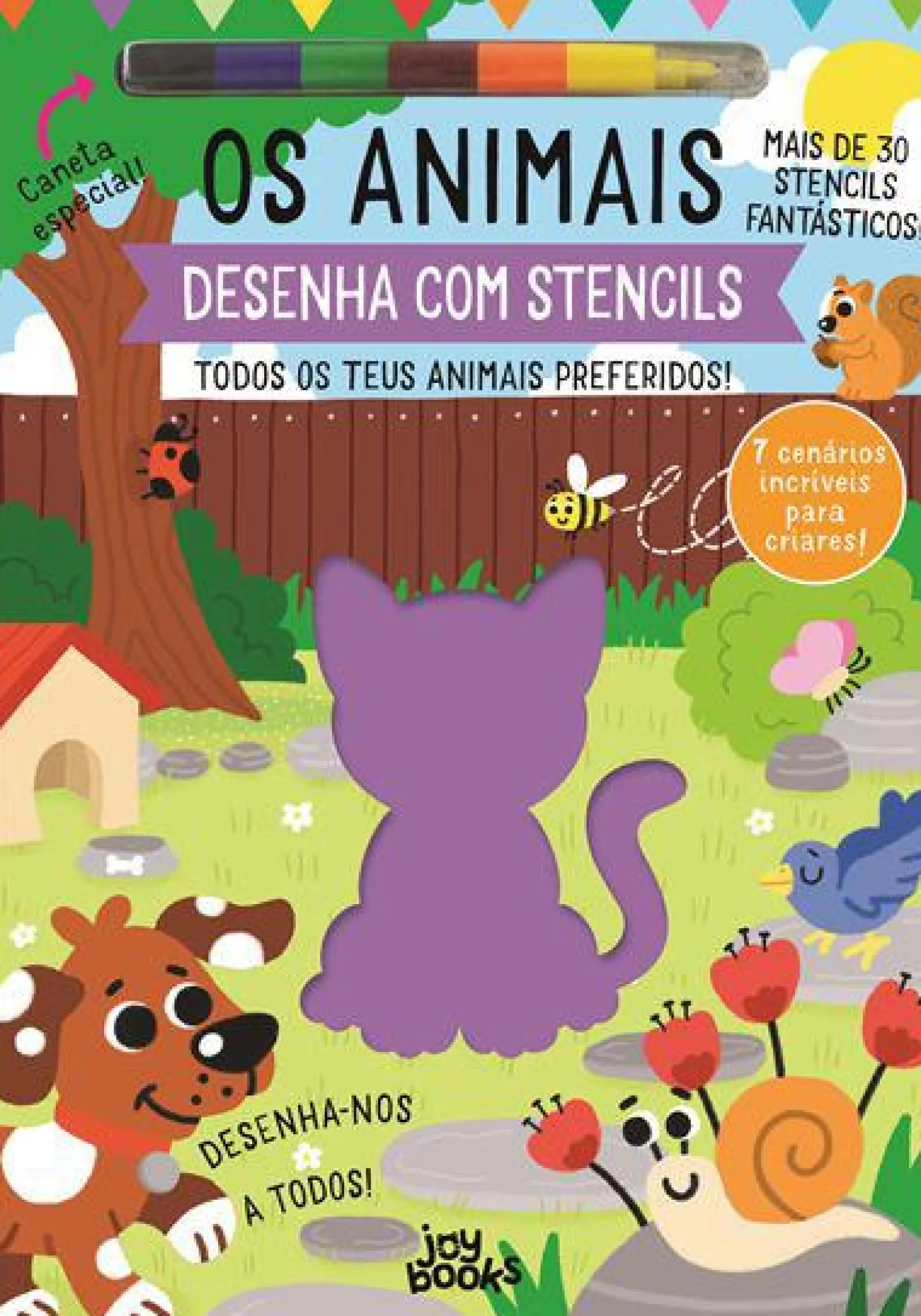 Joybooks Os Animais de Stephanie Evans - Desenha com Stencils Todos os Teus Animais Preferidos!^ Atividades