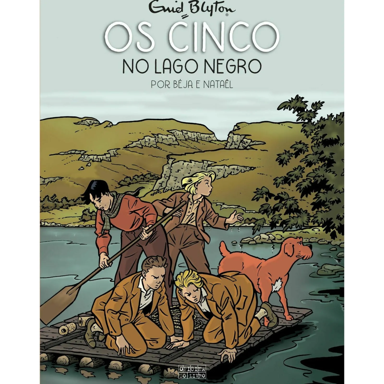 Oficina Livro Os Cinco no Lago Negro de Enid Blyton^ Banda Desenhada E Novelas Gráficas