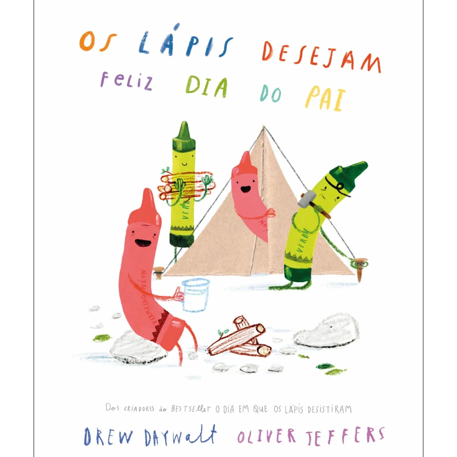 Nuvem De Letras Os Lápis Desejam Feliz Dia do Pai de Drew Daywalt^ Literatura Infantil