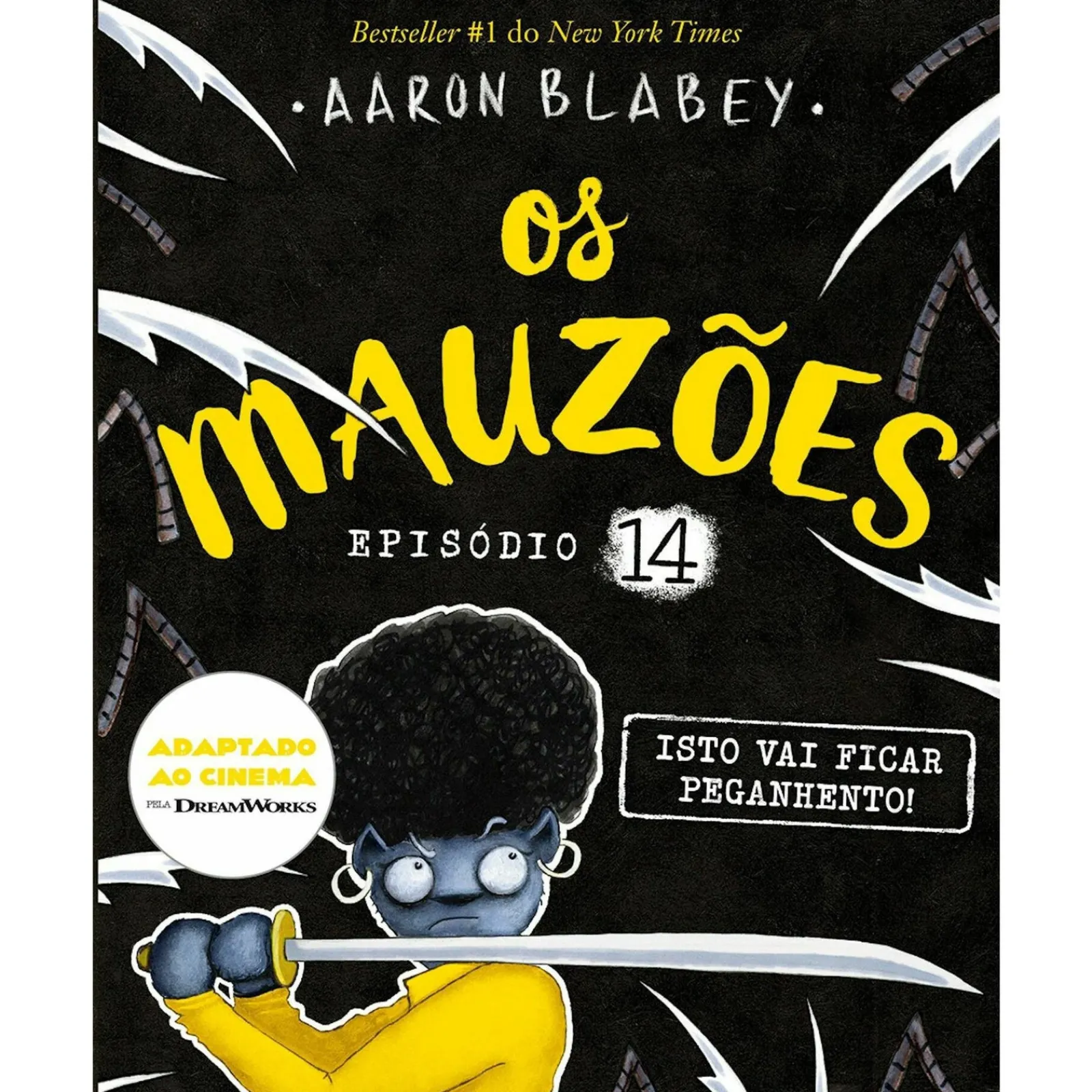 Porto Editora Os Mauzões - Episódio 14: Isto Vai Ficar Peganhento! de Aaron Blabey^ Coleções Infantis