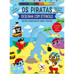 Booksmile Os Piratas - Desenha com Stencils de Elizabeth Golding^ Atividades