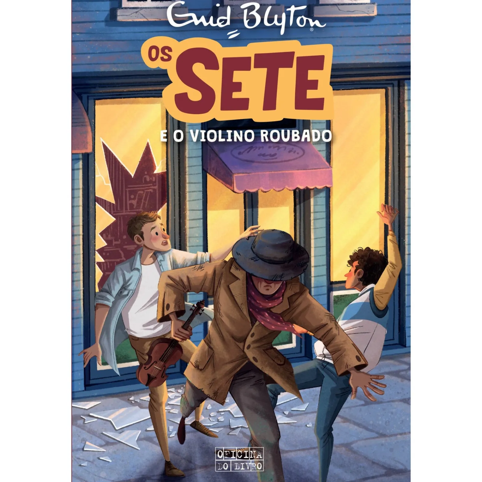 Oficina Livro Os Sete e o Violino Roubado de Enid Blyton^ Coleções Juvenis