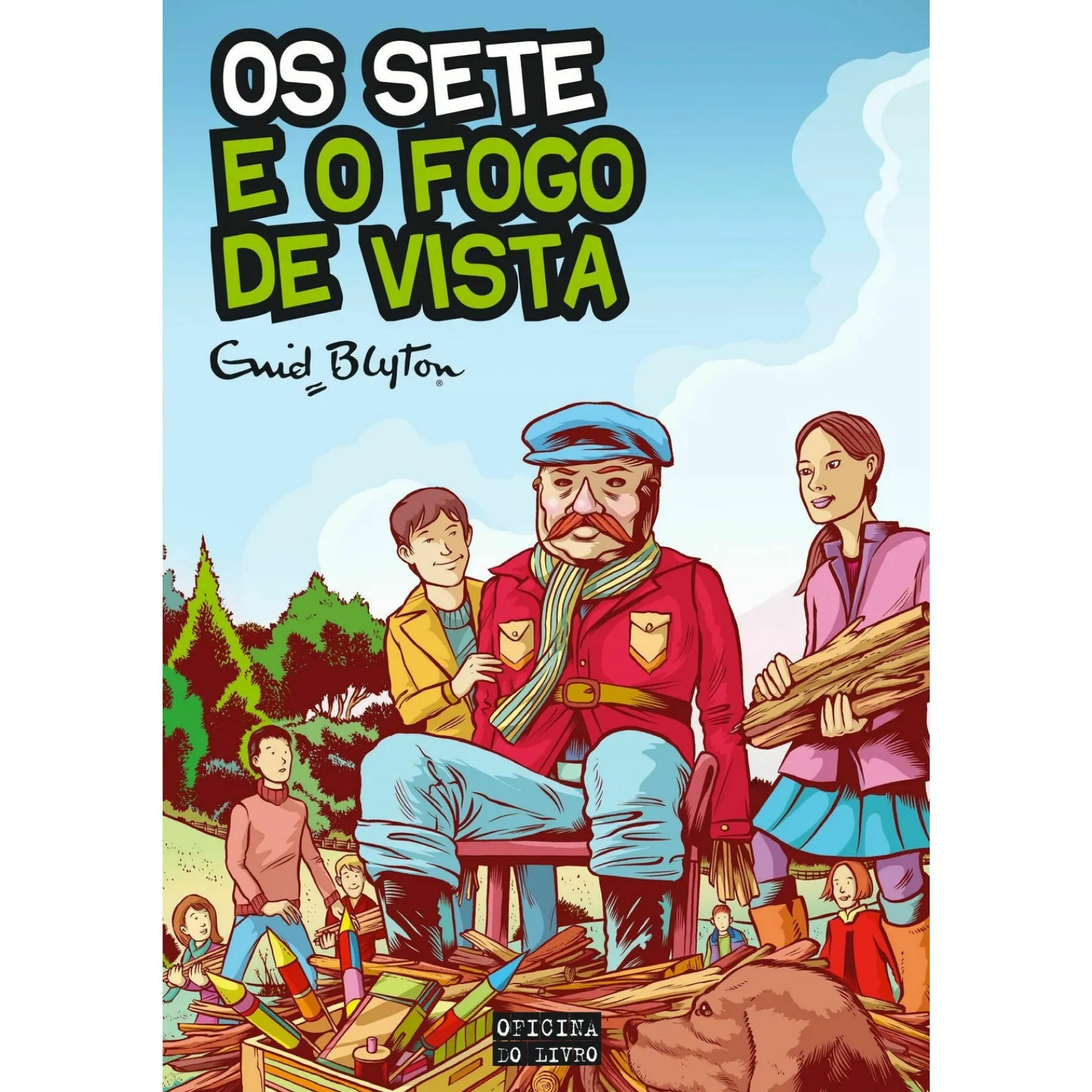 Oficina Do Livro Os Sete Nº 11 - os Sete e o Fogo de Vista de Enid Blyton^ Coleções Juvenis