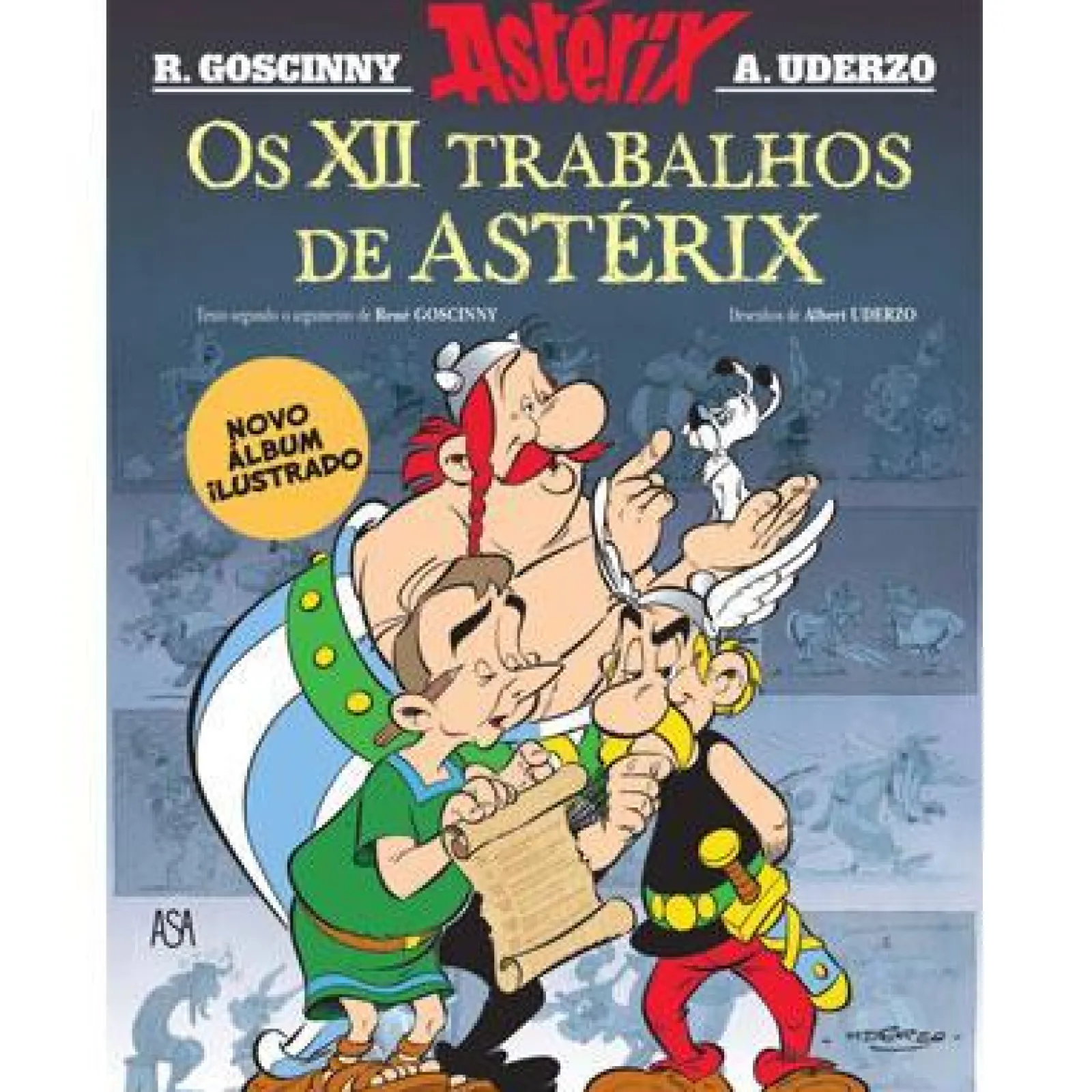 Edições Asa Os XII Trabalhos de Astérix de René Goscinny e Albert Uderzo^ Banda Desenhada E Novelas Gráficas