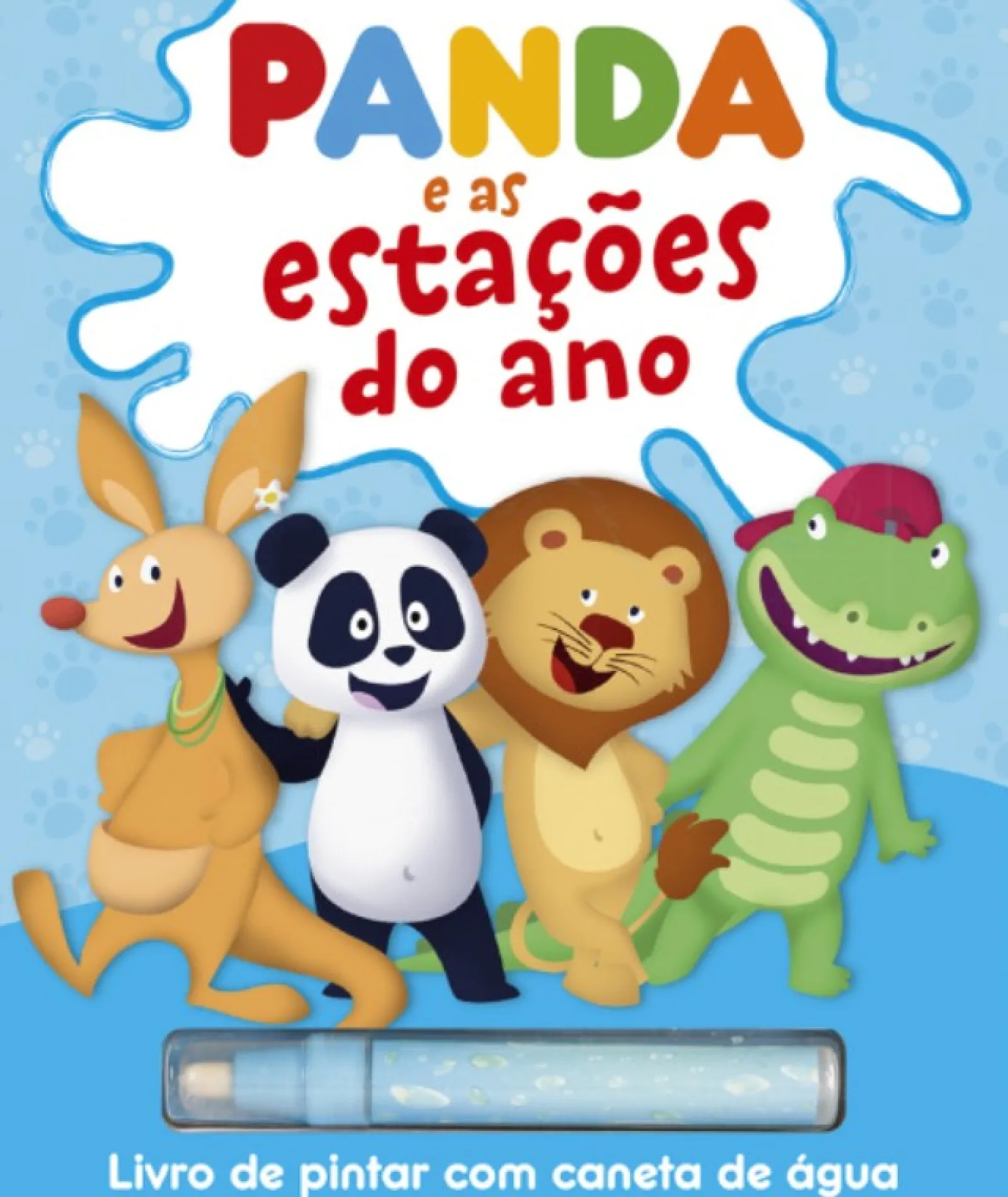 Porto Editora Panda e as Estações do Ano - Livro de Pintar com Caneta de Água^ Atividades