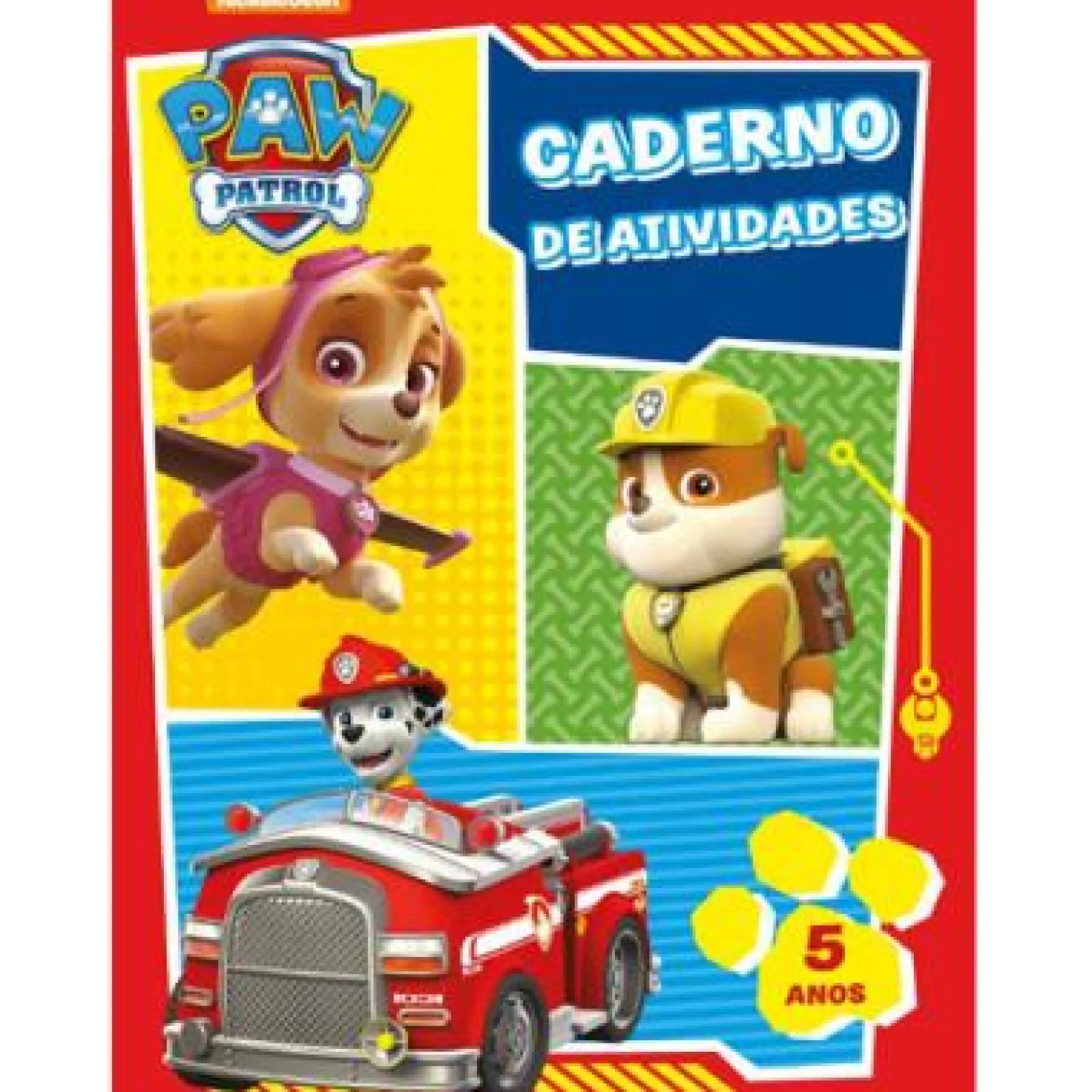 Nuvem De Letras Patrulha Pata de Nickelodeon - Caderno de Atividade 5 Anos (3ª Edição)^ Atividades
