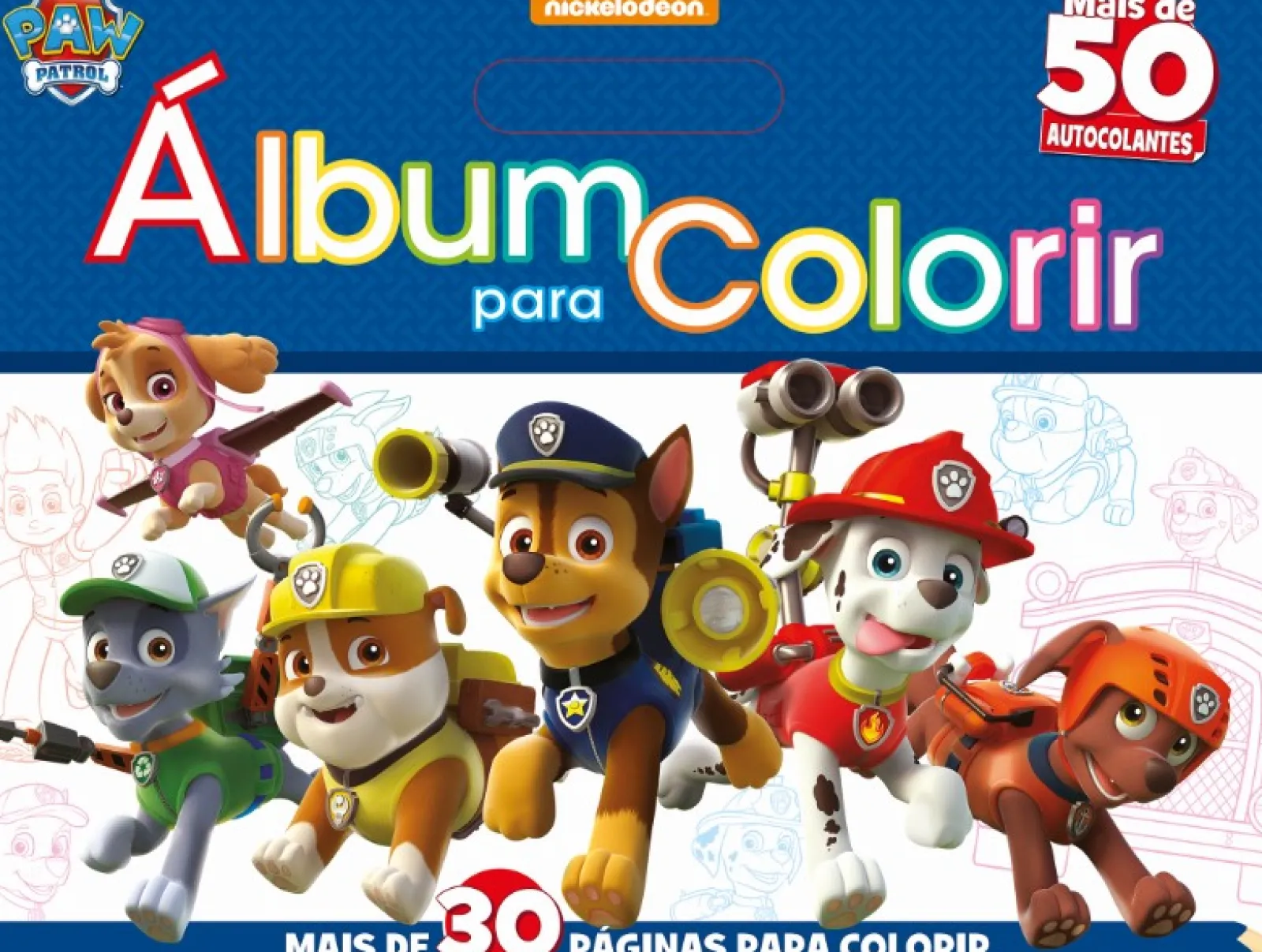 Nuvem De Letras Patrulha Pata Álbum para Colorir de Nickelodeon - N.º 16^ Atividades