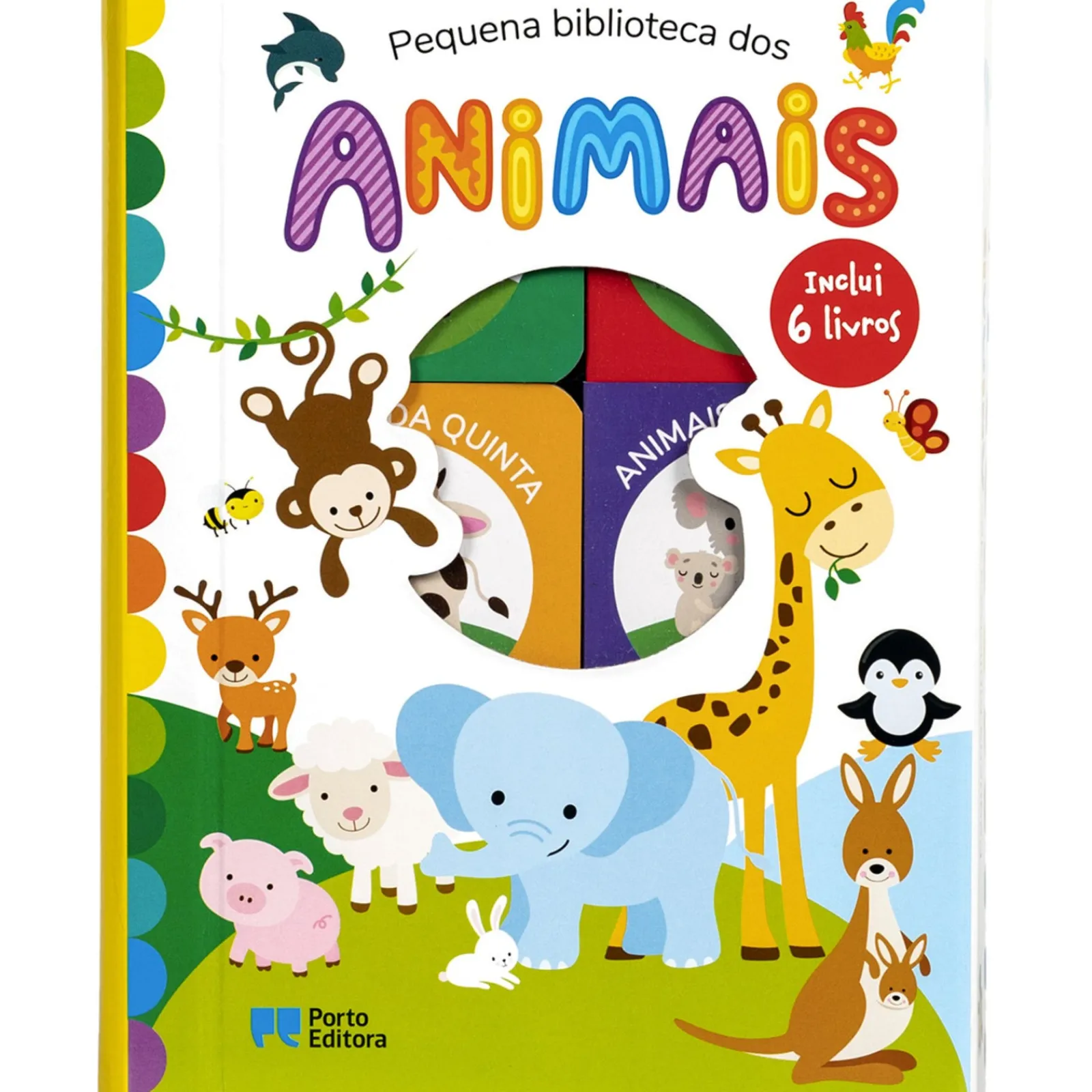 Porto Editora Pequena Biblioteca dos Animais - Inclui 6 Livros^ Atividades