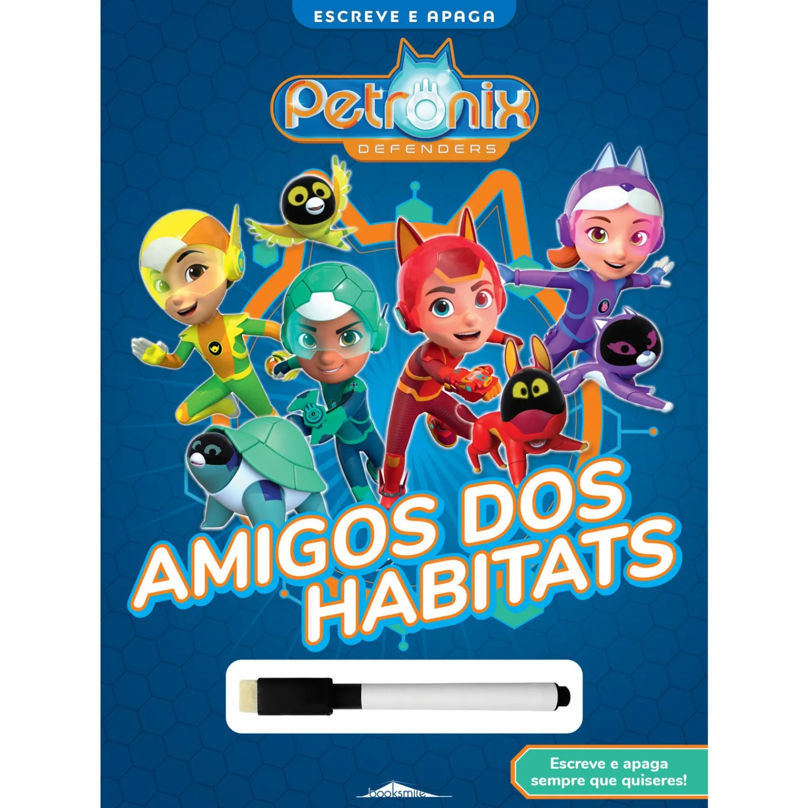 Booksmile Petronix Defenders: Amigos dos Habitats - Escreve e Apaga^ Atividades