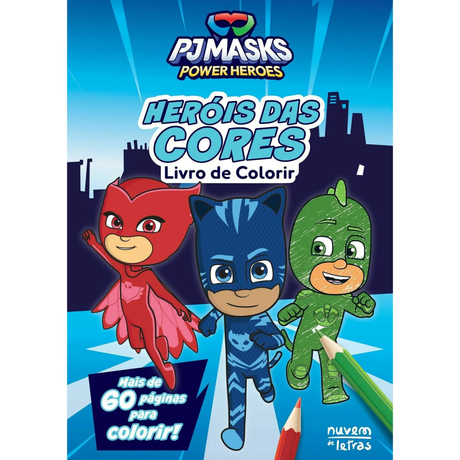 Nuvem De Letras Pj Masks Power Heroes - Heróis das Cores^ Atividades