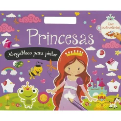 Porto Editora Princesas - Megabloco para Pintar com Autocolantes^ Atividades
