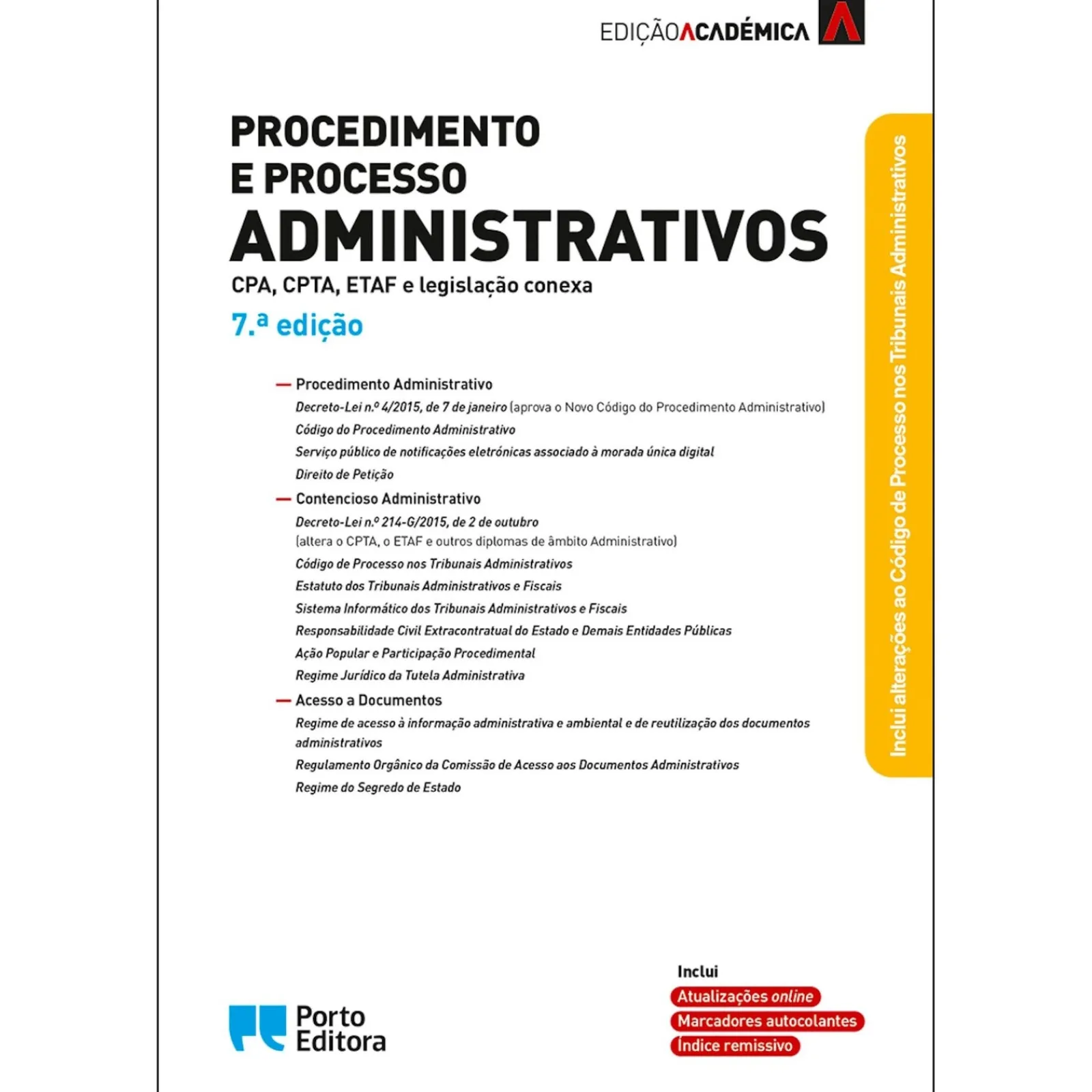 Porto Editora Procedimento e Processo Administrativos^ Técnicos