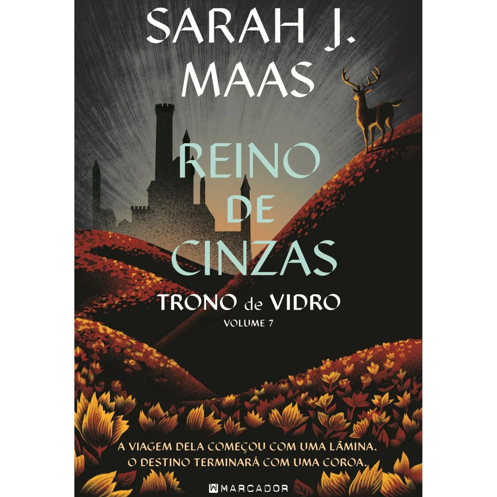 Marcador Reino de Cinzas de Sarah J. Maas - Trono de Vidro Livro 7^ Fantástico
